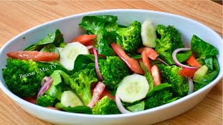 Ensalada de Brocoli con Aderezo Una receta rica y diferente [upl. by Gausman232]