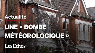 Le nord de l’Europe balayé par la tempête Eunice [upl. by Noraa]