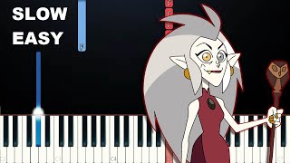 The Owl House  Eda’s Requiem SLOW EASY PIANO TUTORIAL [upl. by Gravante]