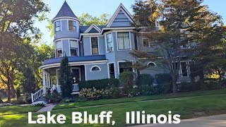 4K Walking tour Lake Bluff Illinois October 3 2023 [upl. by Gies]