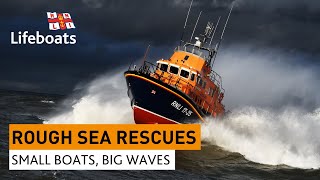 Roughest RNLI lifeboat rescues in huge waves and stormy seas [upl. by Salohcim]