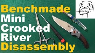 Benchmade Mini Crooked River Disassembly I would rather take apart my Buck 110 [upl. by Oneill]