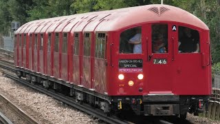 London Underground 1938 Tube Stock Passes Ruislip Manor For Harrow On The Hill  20th July 2024 [upl. by Ettelloc]