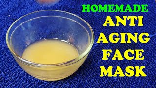 DIY ANTI AGING FACE MASK  TRY SOME EASY NATURAL REMEDIES FOR WRINKLES AND SAGGING SKIN AT HOME [upl. by Ferdinand]