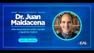 SocioHonorarioCAI  Dr Juan Maldacena  quotUna conversación entre cuerdas y agujeros negrosquot [upl. by Rici]