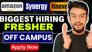 Amazon Synergy Zeta Biggest Hiring  OFF Campus Drive For 2025 2024 2023 Batch  Fresher Jobs [upl. by Azaleah706]