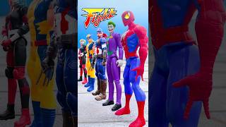 Come on Super Heroes DOMINO EFFECT THE AMAZING  Marvel Toys shorts funny [upl. by Cormac697]