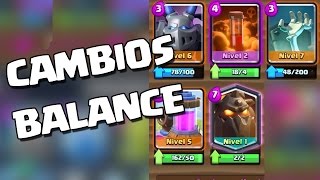 ¡¡MÁS CAMBIOS EN BALANCE Adiós megaesbirro  Clash Royale con TheAlvaro845  Español [upl. by Schram]