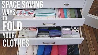 How to Fold Your Clothes to Save Space  HGTV [upl. by Atinas872]