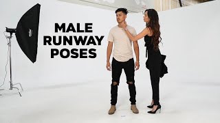 How To Pose On The Runway  Male Model Ramp Walk Tutorial [upl. by Latta]