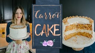 CARROT CAKE Bolo de cenoura estilo americano [upl. by Nivi]