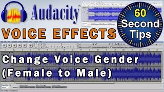 Audacity  Voice Effects ► How To Change a Voice From Female to Male Tutorial [upl. by Dyol914]