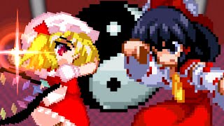 Reimu Vs Flandre 東方 Touhou  Sprite Animation [upl. by Miof Mela766]