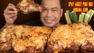 SPICY CHEESY PORK RIBS RECIPE  MUKBANG ASMR [upl. by Kimmi]