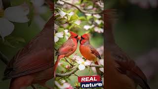 Romantic Cardinals Lovebirds on a Blossoming Tree [upl. by Lac]