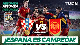 Highlights  Croatia vs Spain  UEFA Nations League  Final  TUDN [upl. by Donohue344]