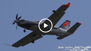 Socata TBM940  French Air Force 1376  Flyby at Villaroche Airfield Air Legend23 [upl. by Auston]