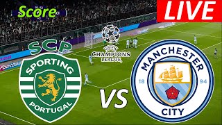 SPORTING LISBON VS MANCHESTER CITY LEAGUE EFOOTBAL LIVE SCORE [upl. by Eiramit509]