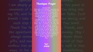 Thanks Giving Lords Prayer ❤ Daily gratitude prayer🙏 Divine Prayers thanksgivingprayer [upl. by Htiel]