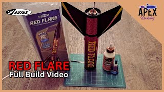 Estes Red Flare Rocket  Full Build [upl. by Carrel]