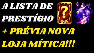 Lista de Novas Skins Prestígio  Nova Loja Mítica do League of Legends [upl. by Longo]