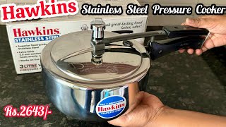 Hawkins Pressure Cooker Review  Hawkins Stainless Steel Pressure Cooker 3 Litre [upl. by Notla284]