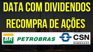 CMIN3 CSN MINERAÇÃO YIELD 14 DIVIDENDOS CHEGANDO PETR4 PETROBRAS dividendos cmin3 petr4 ações [upl. by Thacher]