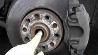 How to remove install axle shaft inspect clicking CV joint VW Passat and Audi A4 A6 DIY driveaxle [upl. by Nulubez]