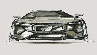 Car design sketchFront View [upl. by Ainex]