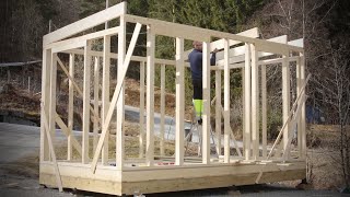 Building a Norwegian Tinyhouse Frame in 5 days DIY [upl. by Hollingsworth]