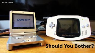 Gameboy Advance vs Gameboy Advance SP Which Should You Buy  LCD vs IPS Reviews [upl. by Haman368]