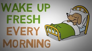 How to STOP Waking Up Feeling TIRED Every Morning  4 Tips animated [upl. by Elyod]