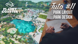 Comment bien concevoir son parc dattraction Parc Layout  – Tuto 11  Planet Coaster Academy [upl. by Aihsit681]