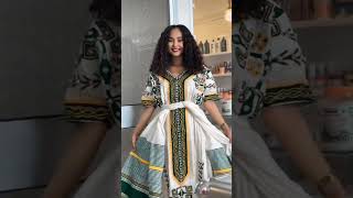 Gonder amhara traditional clothes 0974220087 music duet love habeshadress [upl. by Averil]