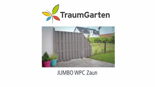 JUMBO WPC Sichtschutz aufbauen [upl. by Jeannie]