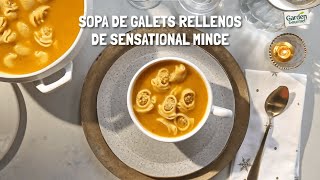 Sopa de galets rellenos de Sensational Mince  Recetas Garden Gourmet [upl. by Monteria157]