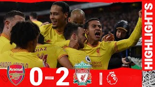 Highlights Arsenal 02 Liverpool  Jota amp Firmino secure big three points in the capital [upl. by Subocaj]