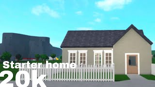 Starter House 20kNo Gamepasses SPEEDBUILD roblox bloxburg [upl. by Yddub]