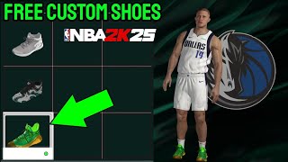 HOW TO GET FREE CUSTOM SHOES NBA 2K25 CURRENT GEN [upl. by Perle629]