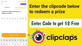 Enter the Clapcode below to Redeem a Prize  Clipclaps Redeem Code 2024 [upl. by Nedle480]