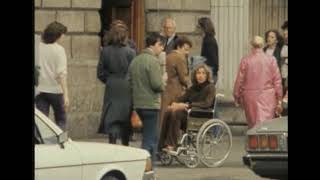 THE POOR CRAYTUR MARY MCALEESE LIKE CHRISTY BROWN GOING AROUND DUBLIN IN HER WHEELCHAIR RTE IRELAND [upl. by Ahsiled]