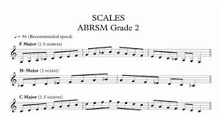 201821 Clarinet Grade 2 ABRSM Scales amp Arpeggios with Harmonic Minor  Clarinet Mate [upl. by Rotsen20]