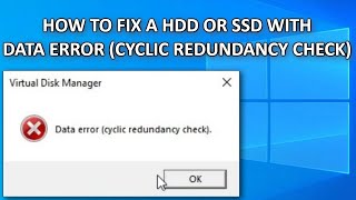 How to FIX Data Error Cyclic Redundancy Check Guide [upl. by Fagen739]