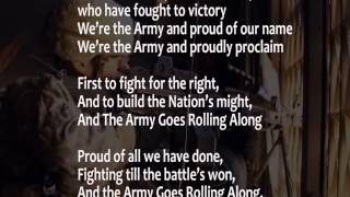 The Army Song with lyrics performed by The United States Army Band [upl. by Maribeth]