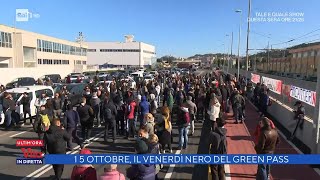 15 ottobre il venerdì nero del green pass  La vita in diretta 15102021 [upl. by Mastic72]