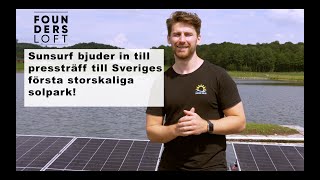 Founders Loft TESTIMONIALS Sunsurf Flytande Solceller [upl. by Kandace425]