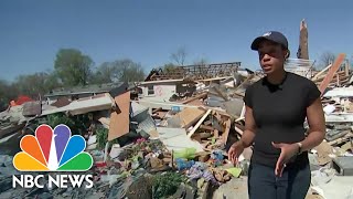 Arkansas town devastated after tornadoes battered South and Midwest [upl. by Aizatsana]