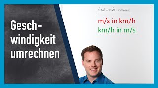 Geschwindigkeit umrechnen mh und kmh [upl. by Emmery208]