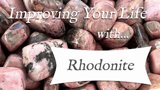 RHODONITE 💎 TOP 4 Crystal Wisdom Benefits of Rhodonite Crystal  Stone of Enduring Love [upl. by Florentia]