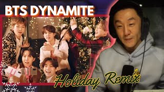 DJ REACTS to KPOP  BTS SING DYNAMITE WITH ME HOLIDAY REMIX [upl. by Inness]